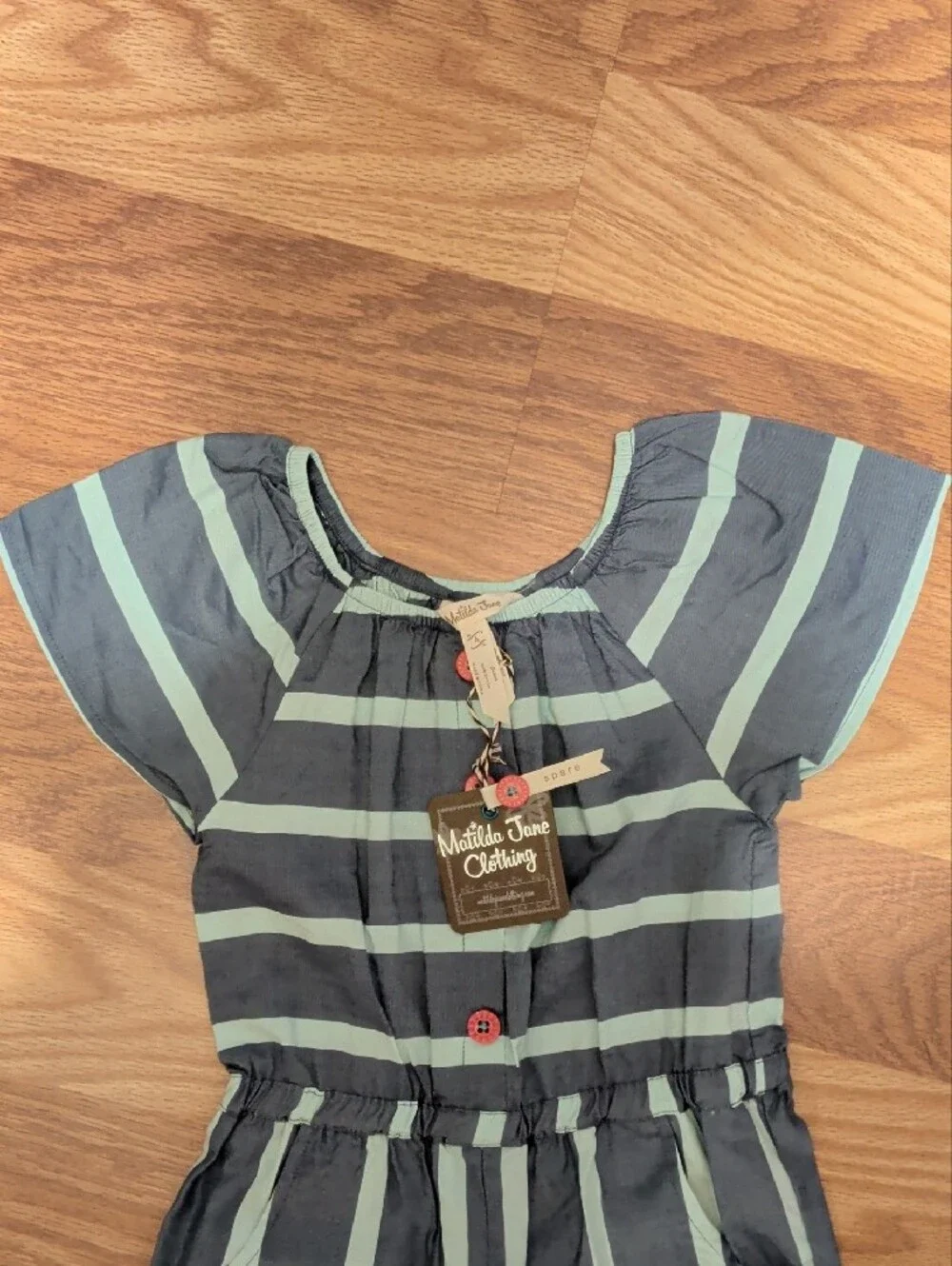 NWT Matilda Jane My Oh My Striped Girls' Romper